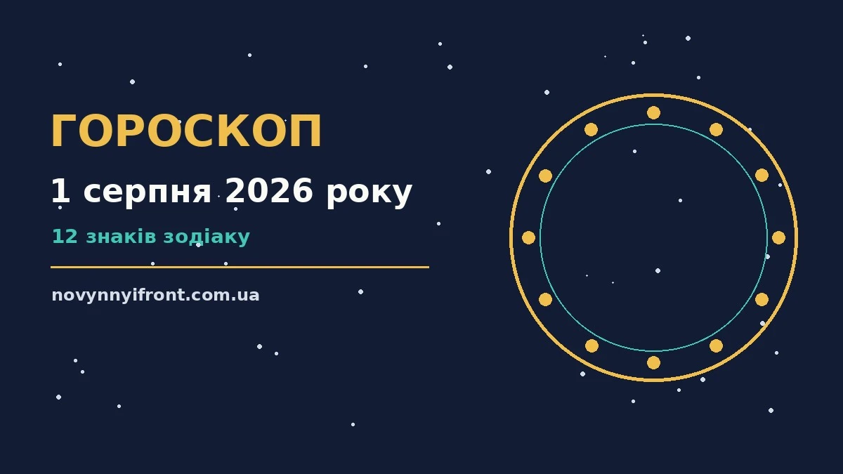 Гороскоп на 1 серпня 2026 року: поради для кожного знака для нових справ і розмов
