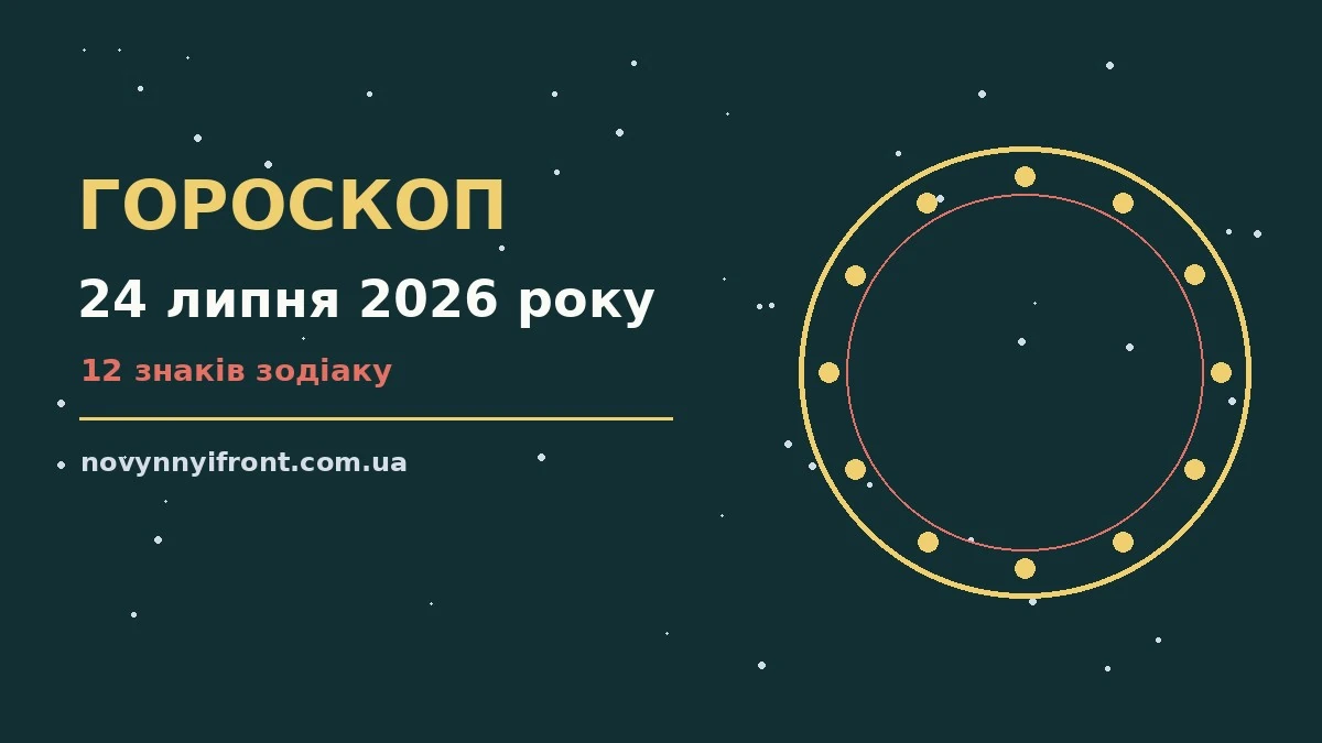 Гороскоп на 24 липня 2026 року: поради для кожного знака для нових справ і розмов