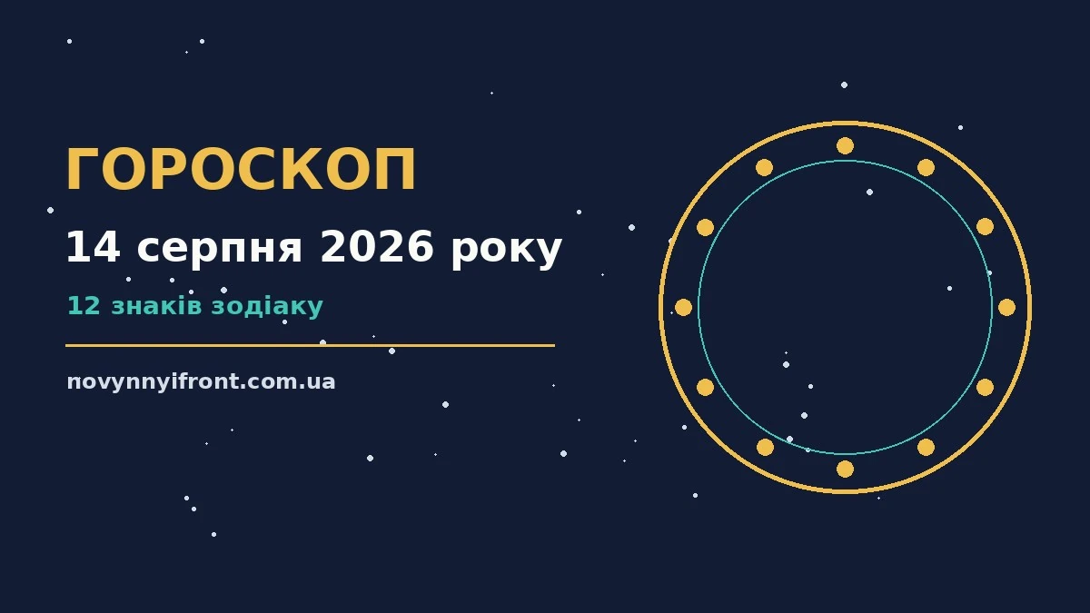 Гороскоп на 14 серпня 2026 року: поради для кожного знака для нових справ і розмов