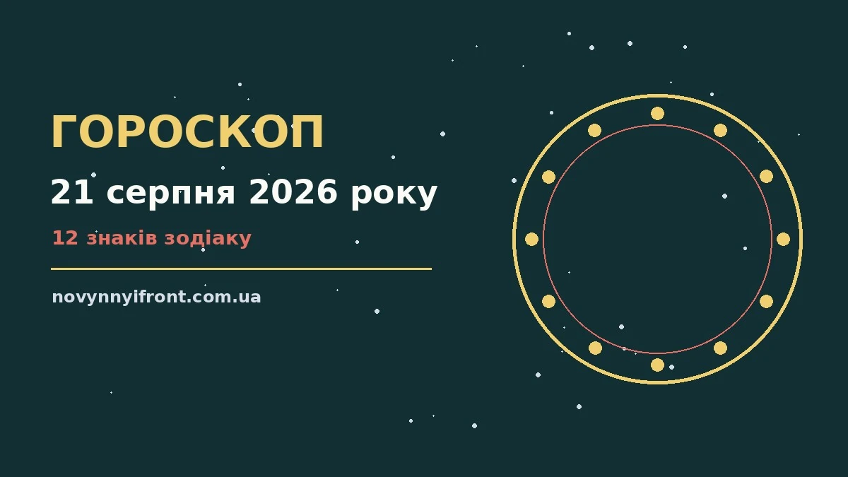 Гороскоп на 21 серпня 2026 року: поради для кожного знака для нових справ і розмов