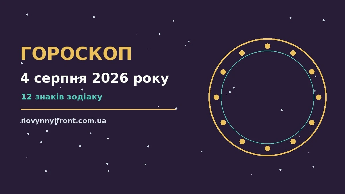 Гороскоп на 4 серпня 2026 року: поради для кожного знака для нових справ і розмов