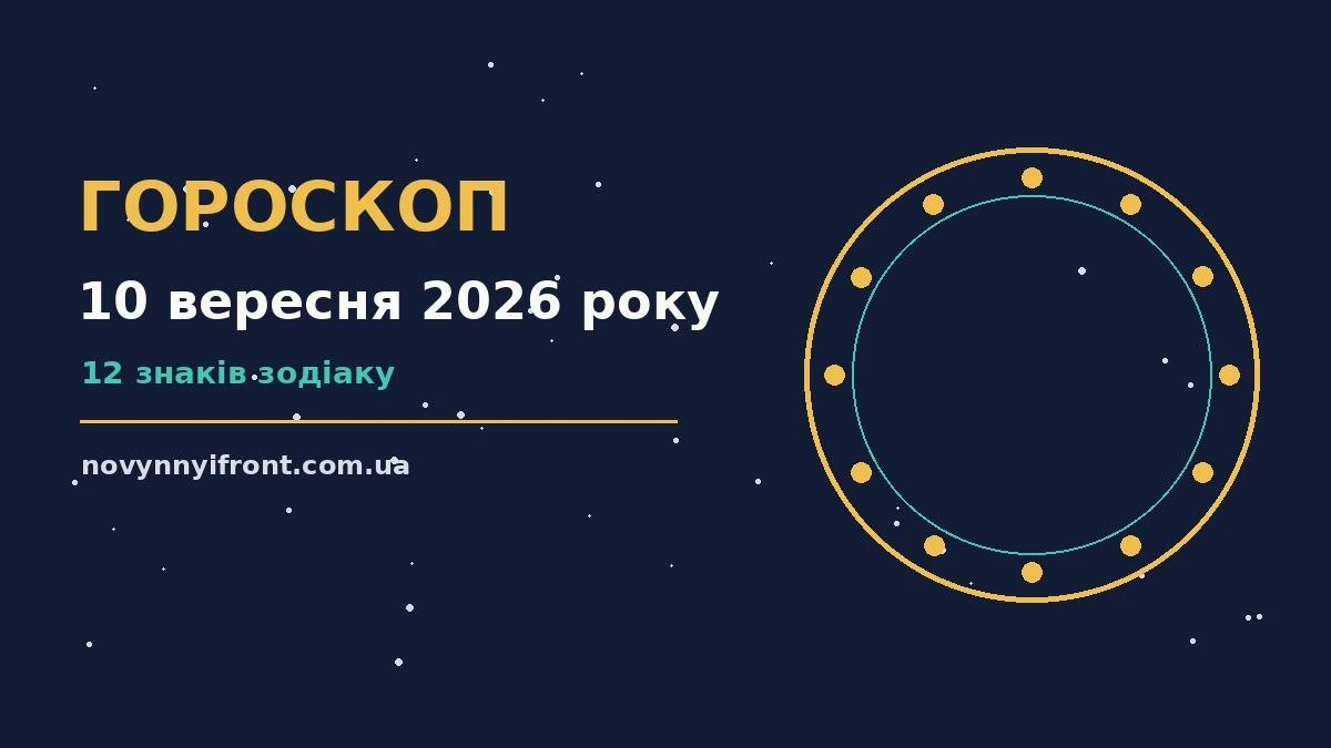 Гороскоп на 10 вересня 2026 року: поради для кожного знака для нових справ і розмов