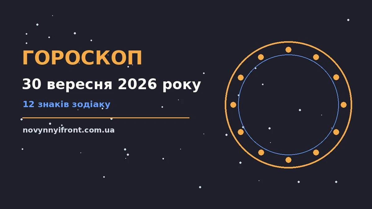 Гороскоп на 30 вересня 2026 року: поради для кожного знака для нових справ і розмов