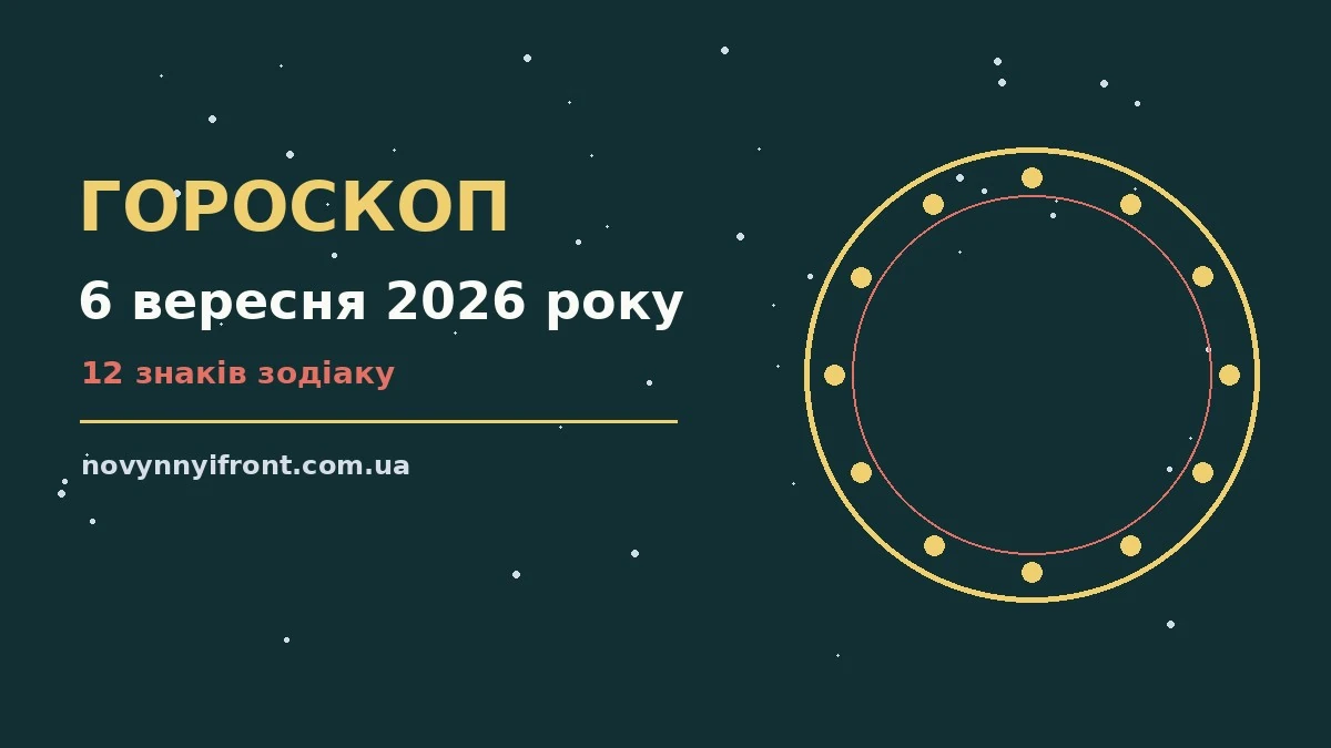 Гороскоп на 6 вересня 2026 року: поради для кожного знака для нових справ і розмов